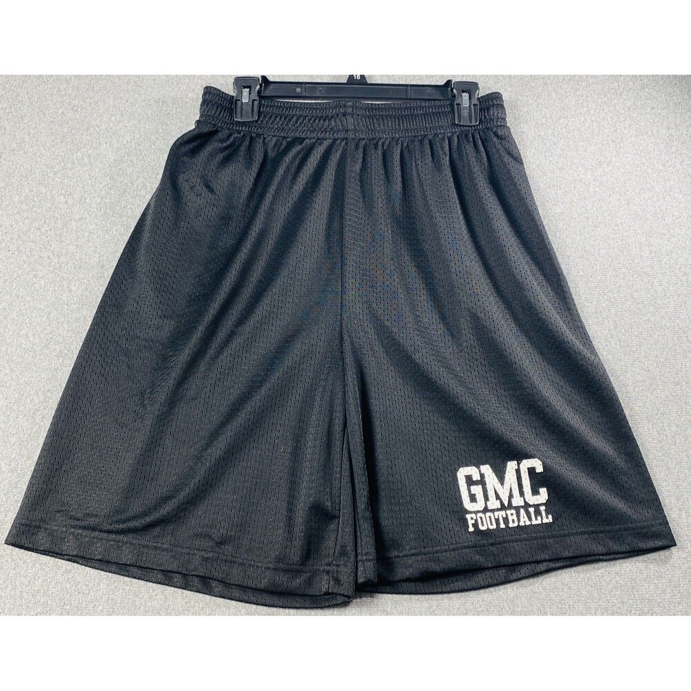 Badger Sport Men’s Athletic Shorts Size L Black Elastic Waist Drawstring Pockets